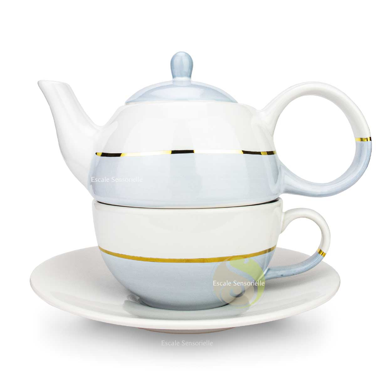 Service complet thé céramique peinte tisane infusion