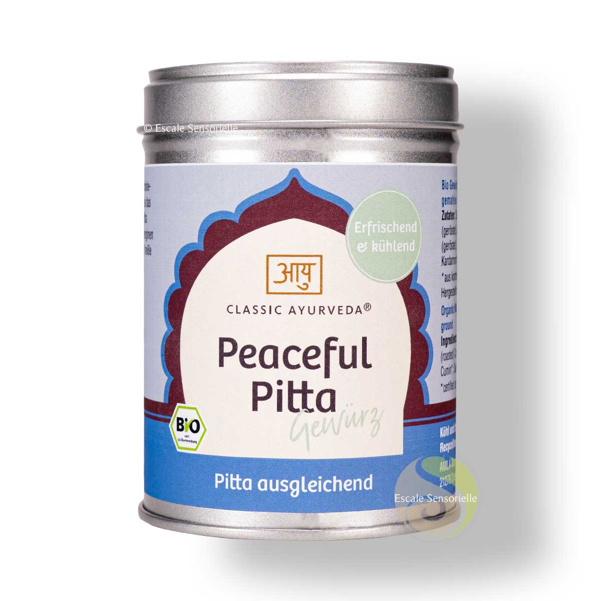 Peaceful pitta mélange d'épices ayurvédique pour recettes indiennes