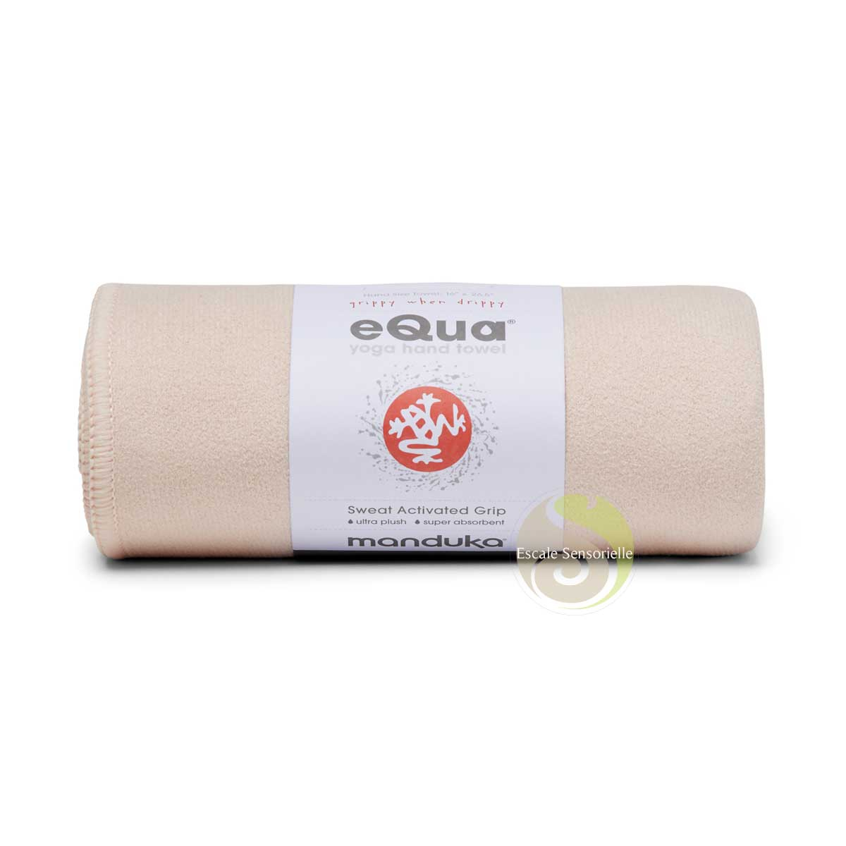 Morganite towel eQua Manduka hands and face