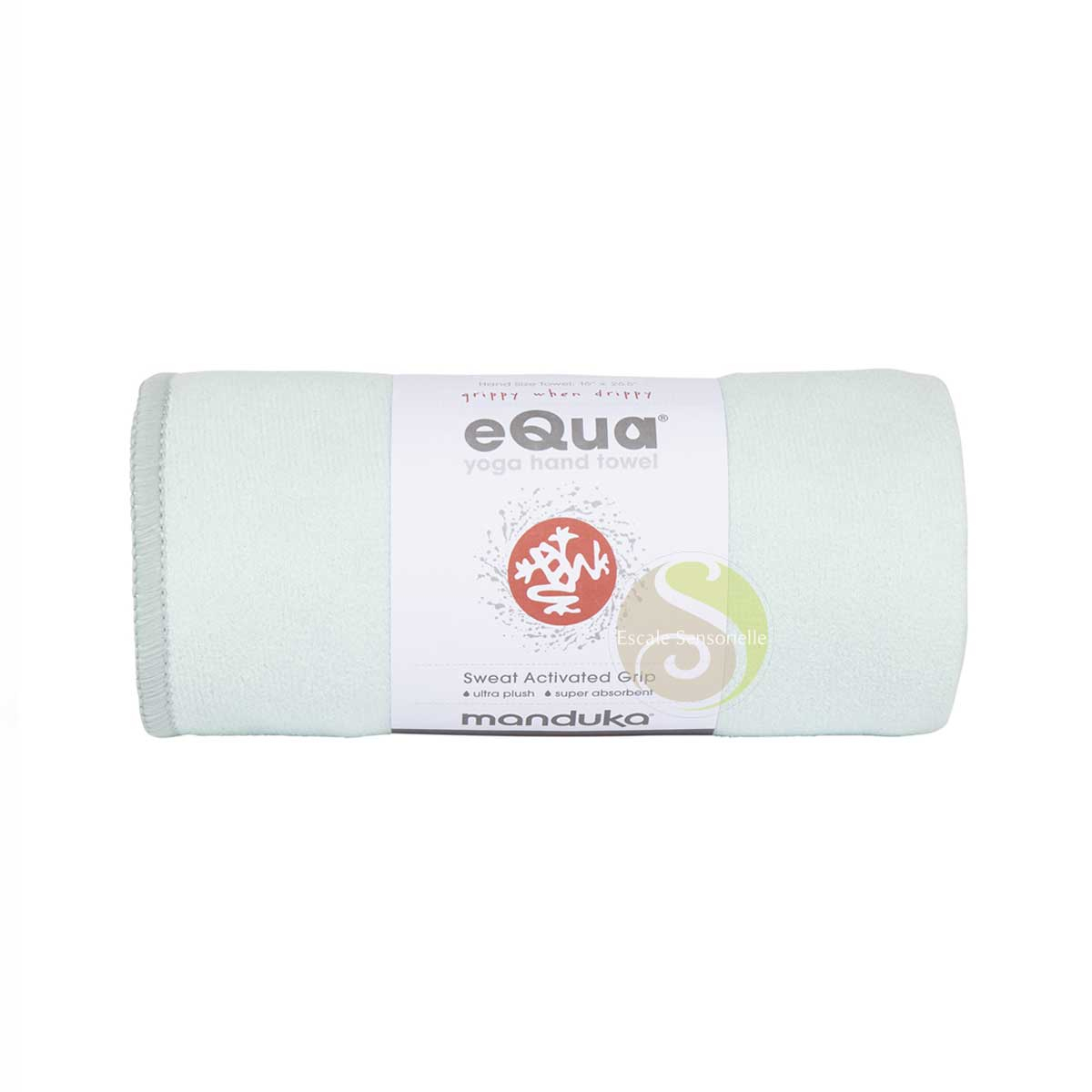 Serviette yoga teinte à la main sport Manduka eQua  sea foam