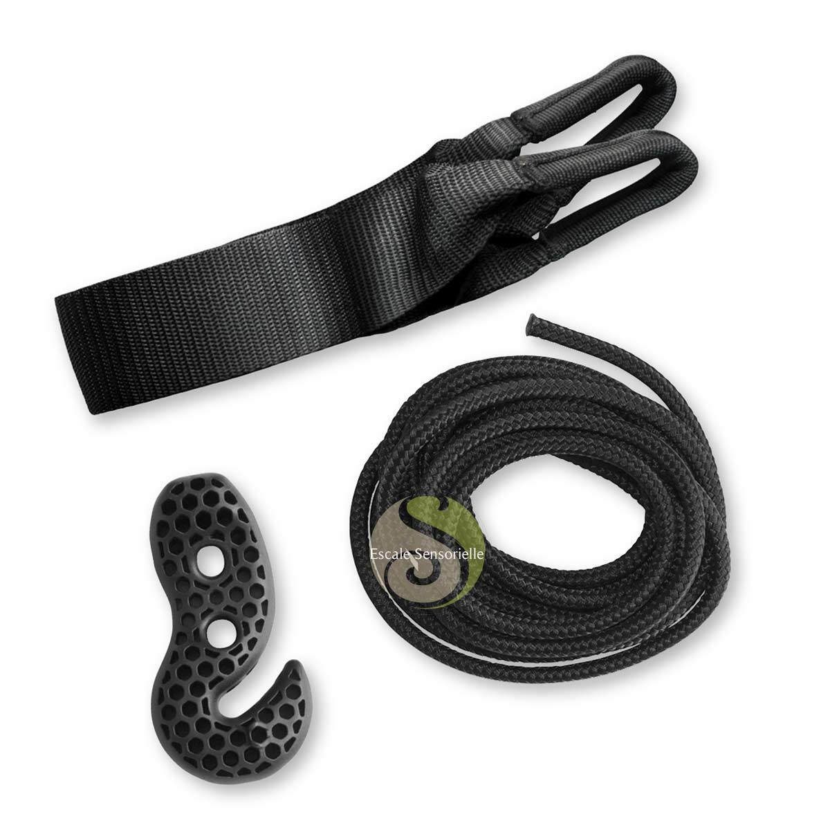 Fixation crochet pour fauteuil hamac suspension arbre TreeMount Black La Siesta