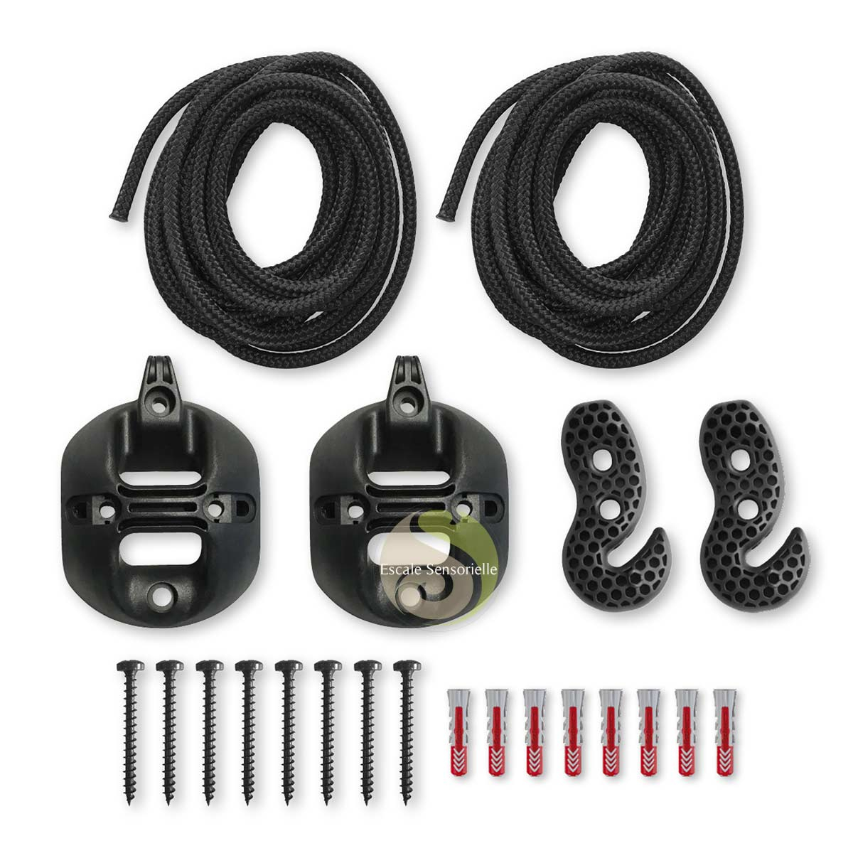 Fixation mur poutre pour hamac suspension CasaMount Black La Siesta