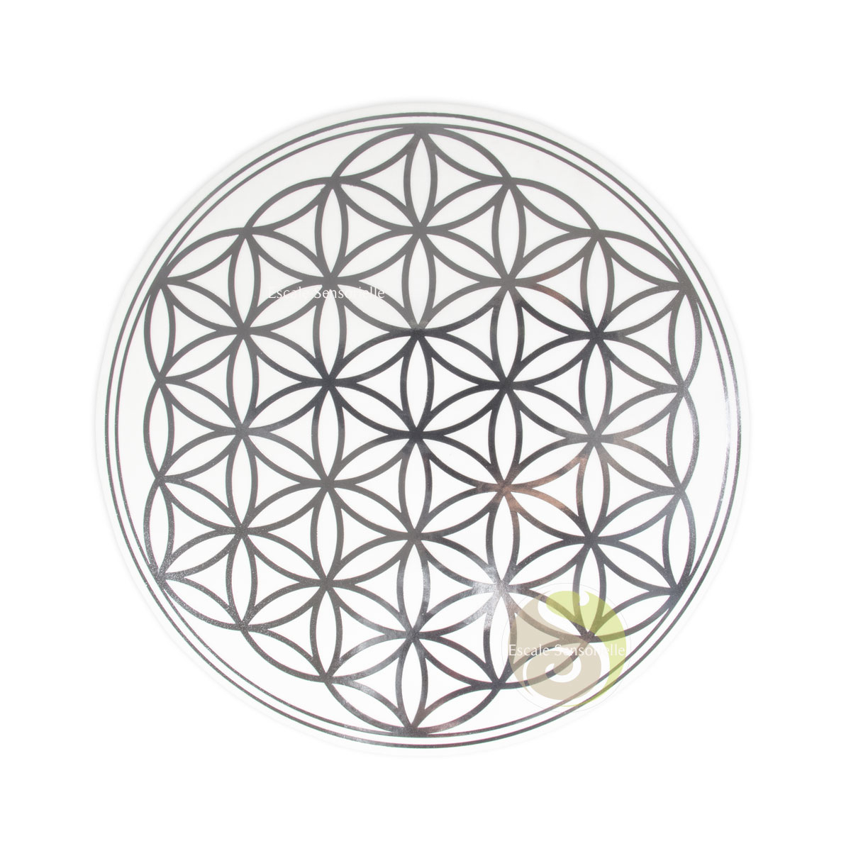 Grand choix fleur de vie sticker autocollant argenté