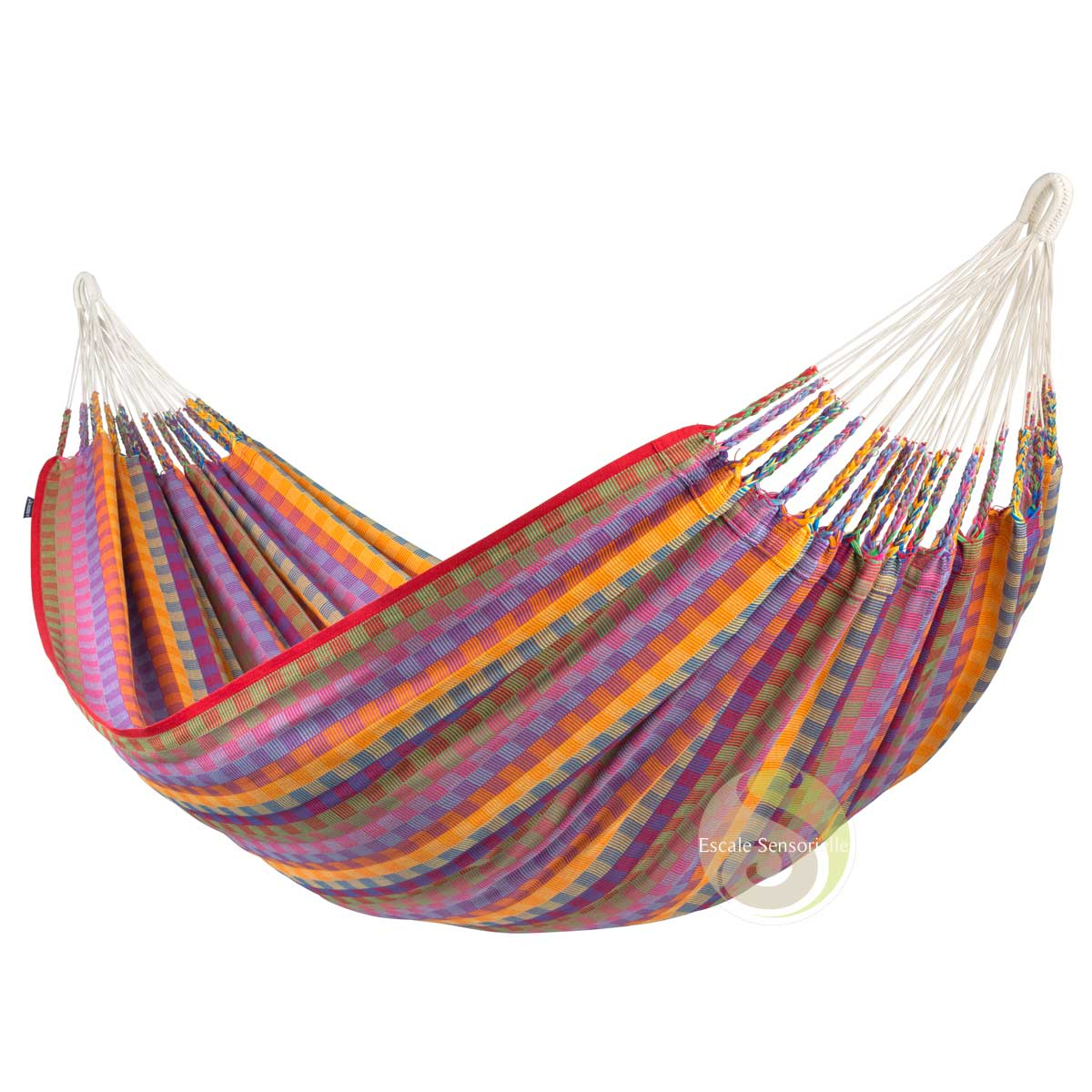 Hamac double coton bio flora flowers La Siesta