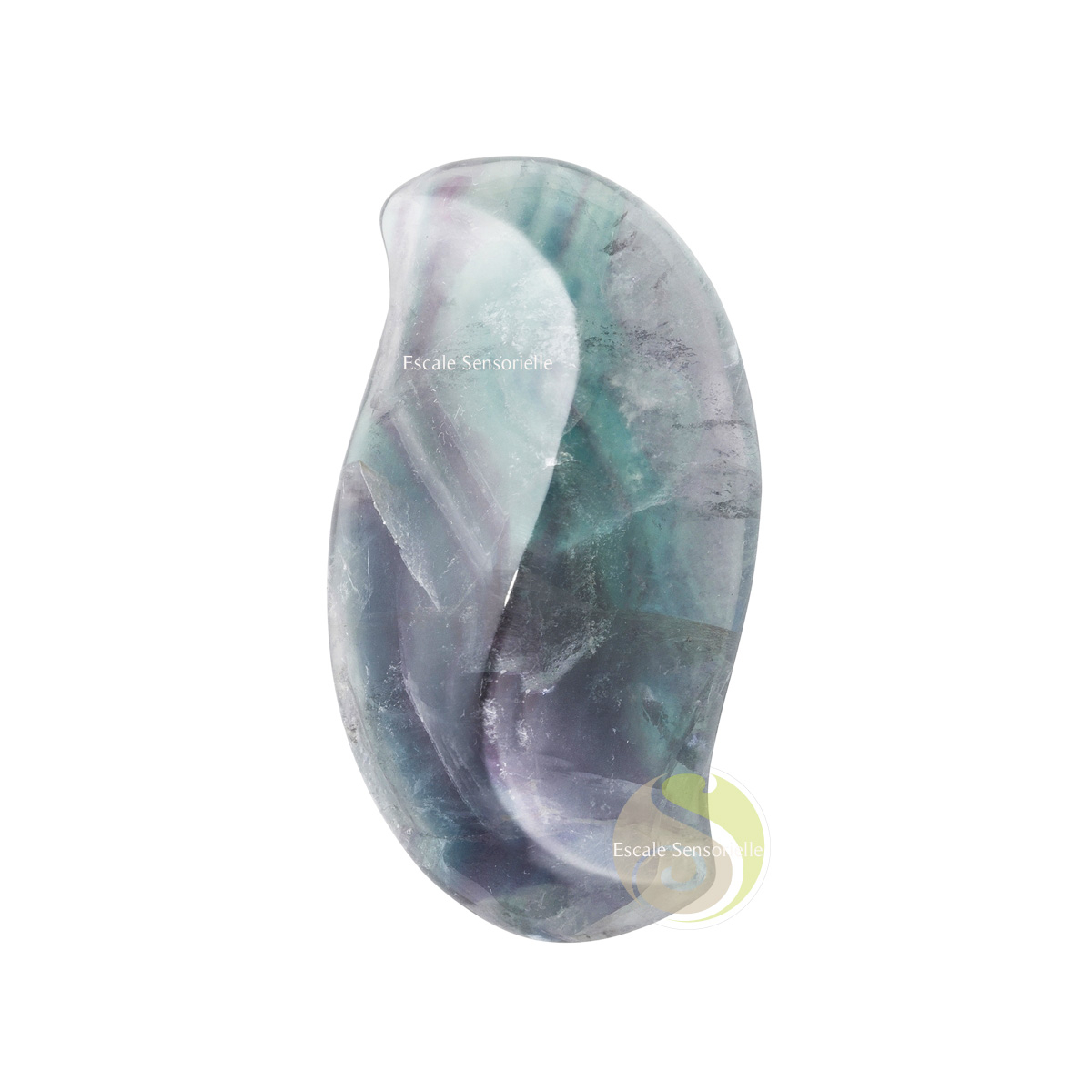 Aile de Phénix fluorite pierre de massage