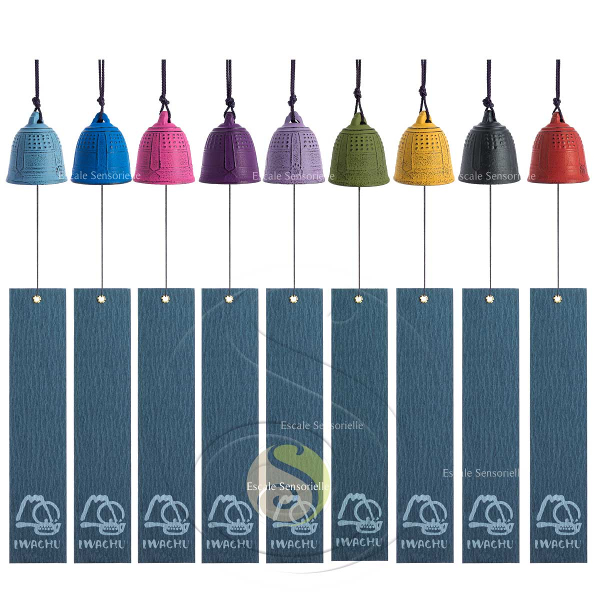 Furin japonaise Iwachu carillon à vent fonte fabrication artisanale