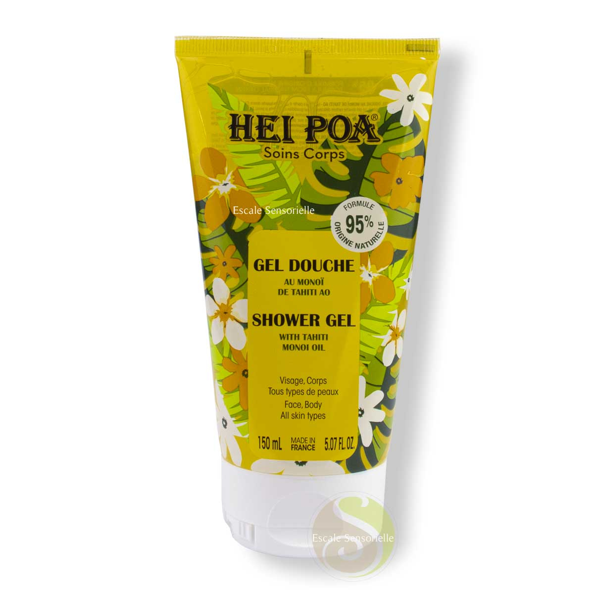 Gel douche hei poa Monoï AO de tahiti au Tiaré
