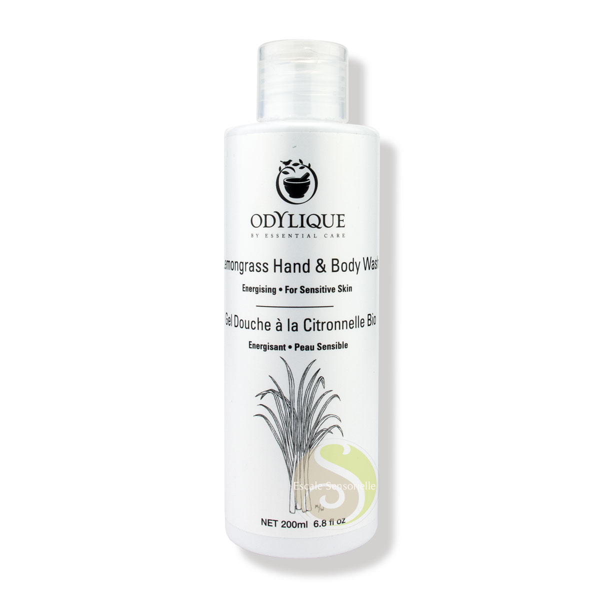 Gel douche corps & mains odylique citronnelle apaisante Bio