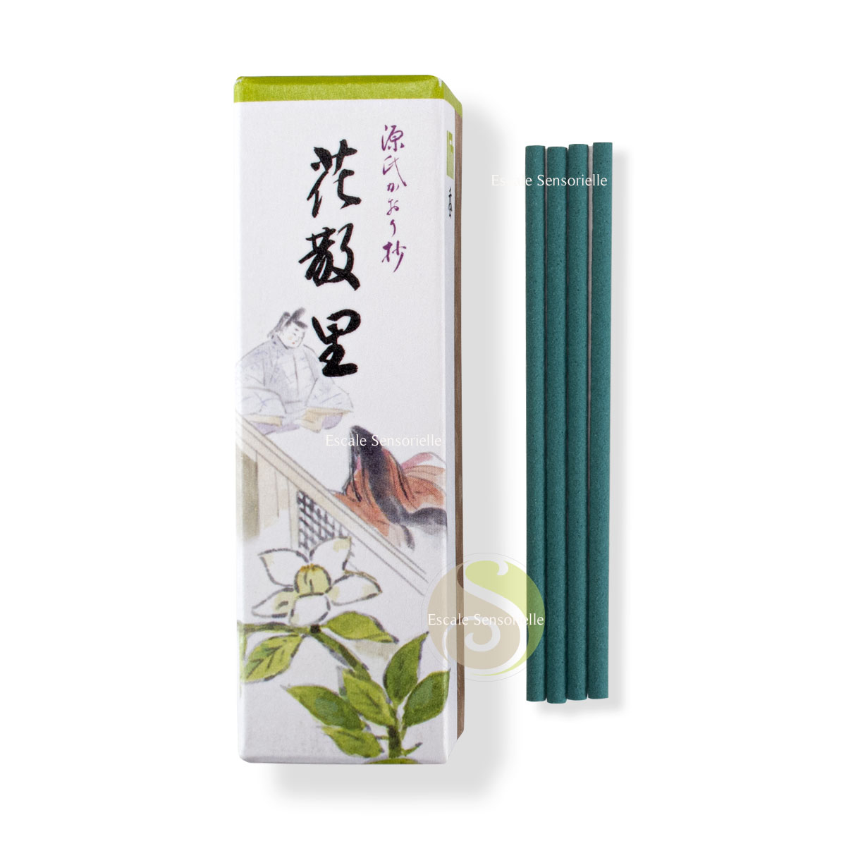 Encens Genji hanachirusato parfum boisé collection japonais