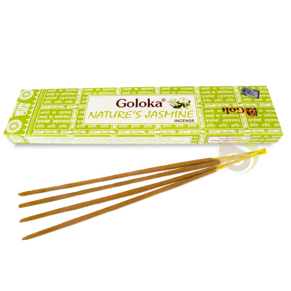 Encens nature's jasmine Goloka 15g naturel éthique activités caritatives
