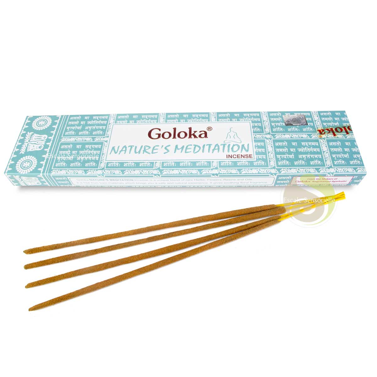 Encens nature's meditation Goloka 15g naturel éthique activités caritatives