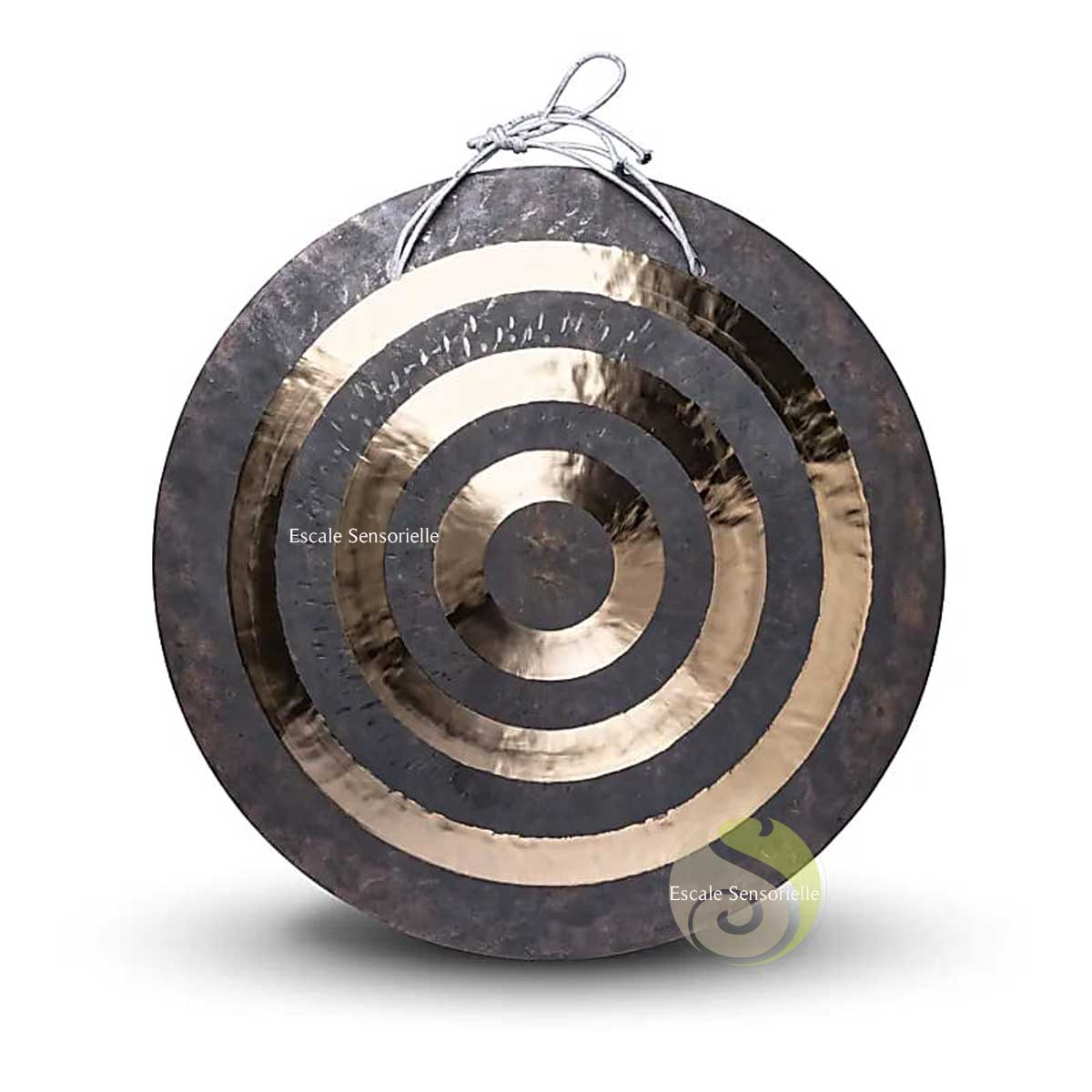 Gong soleil Ø 70cm bronze à suspendre pour yoga ou méditation