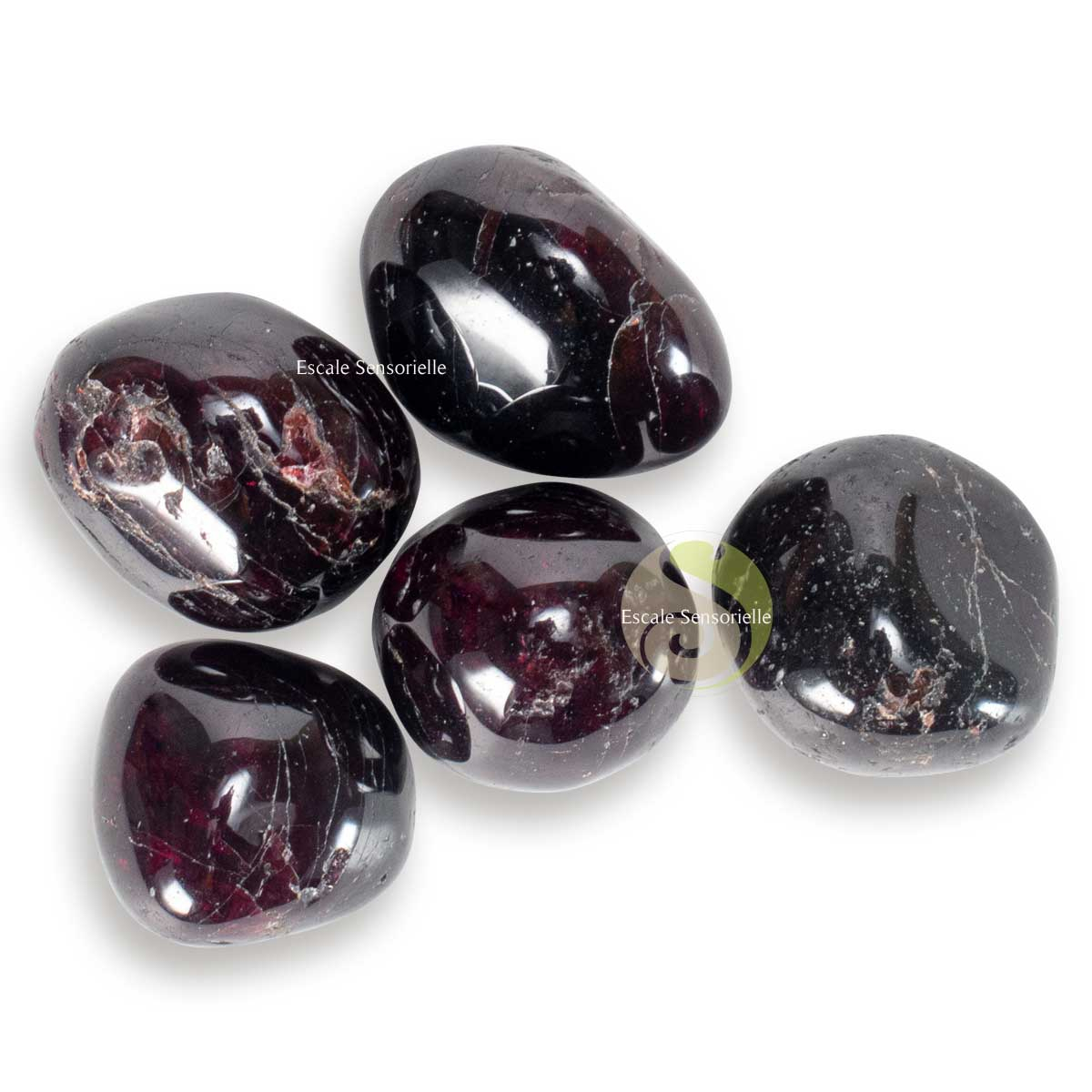 Grenat Brésil pierre naturelle roulée collection lithothérapie