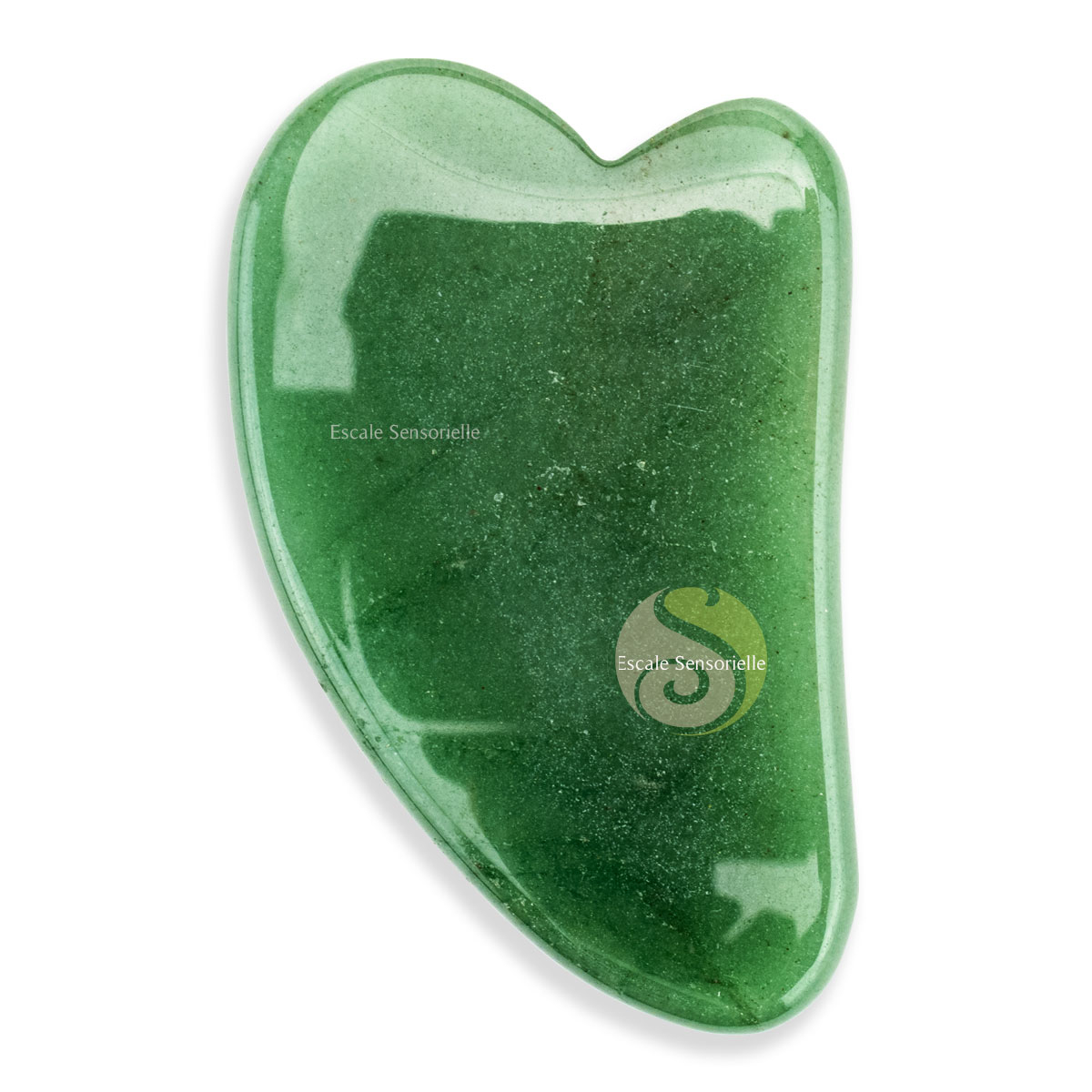 Massage visage Gua Sha jade de Chine serpentine pierre minérale naturelle
