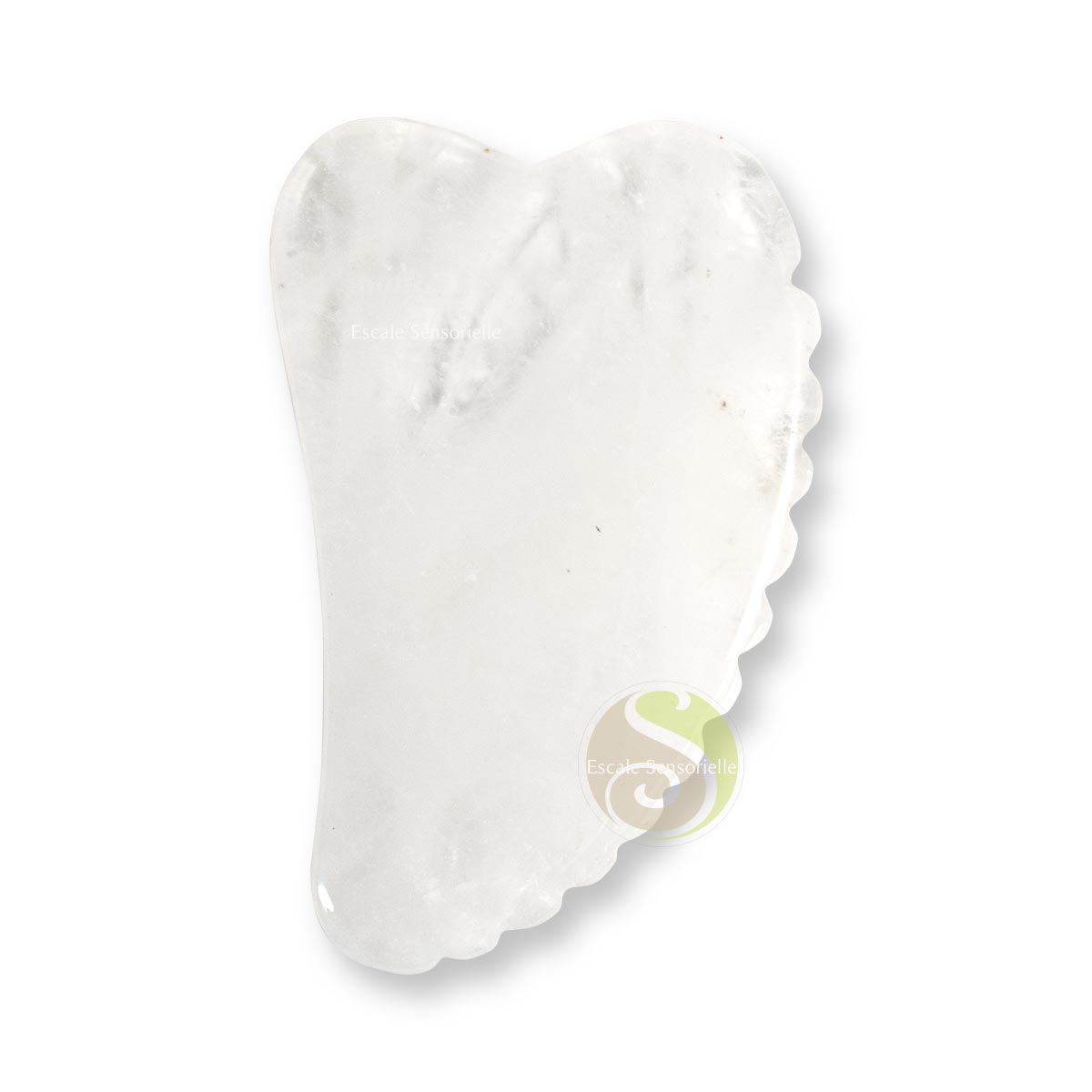 Gua sha cranté cristal de roche diminution des rides du visage
