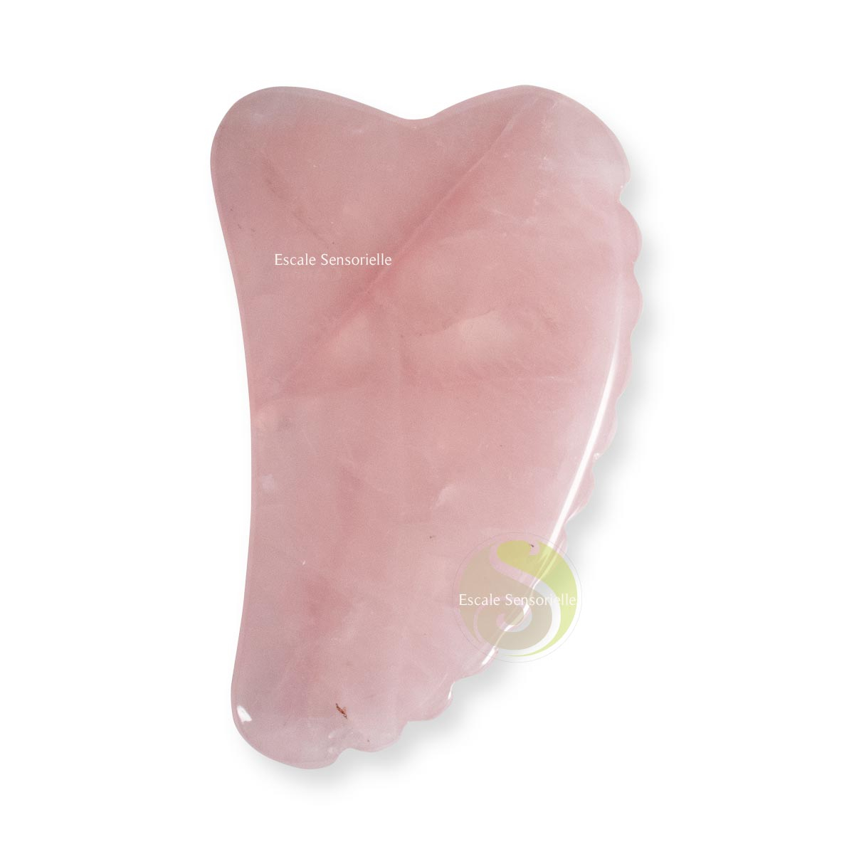 Gua sha cranté quartz rose massage visage et cou