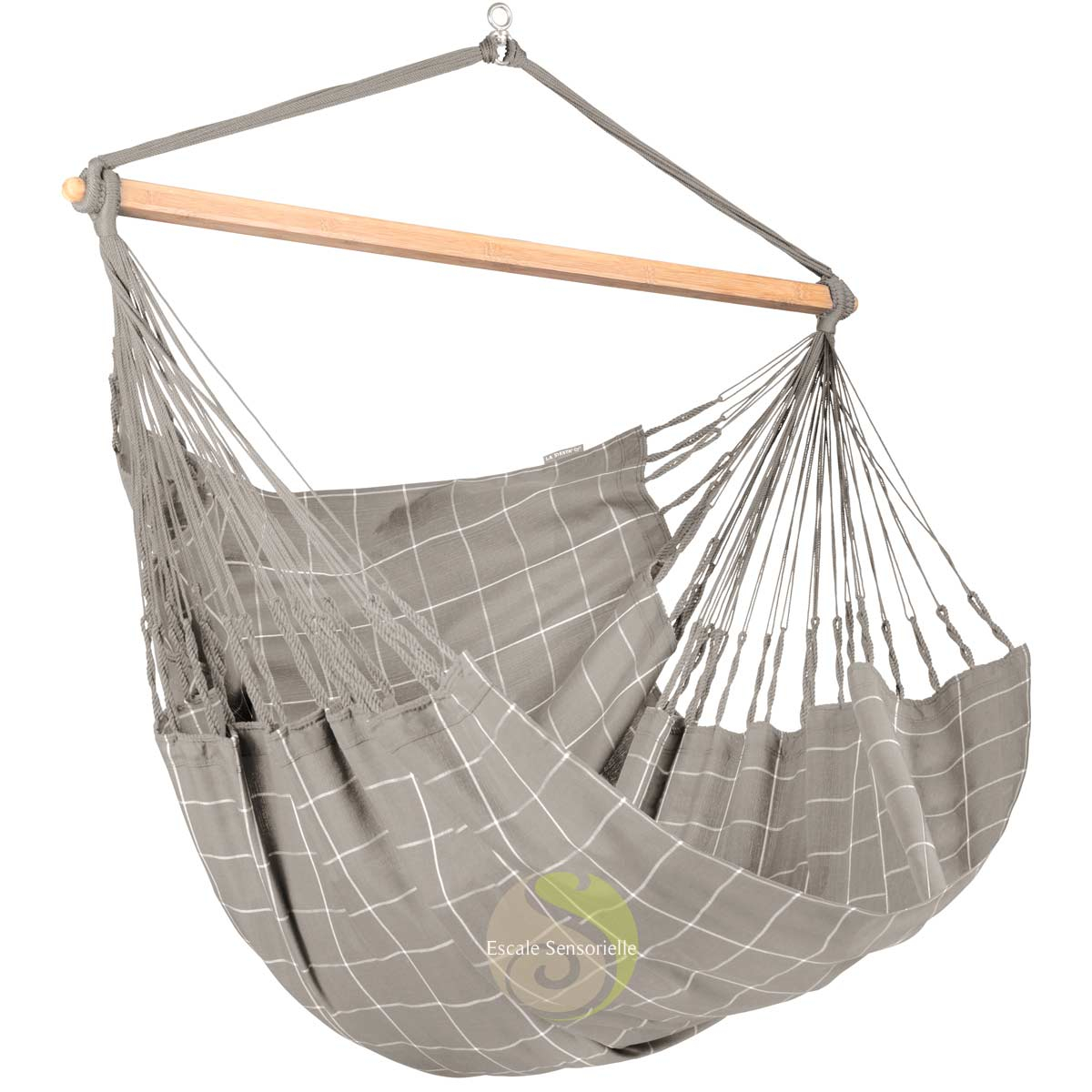 Grand fauteuil suspendu domingo almond tissu weather résistant