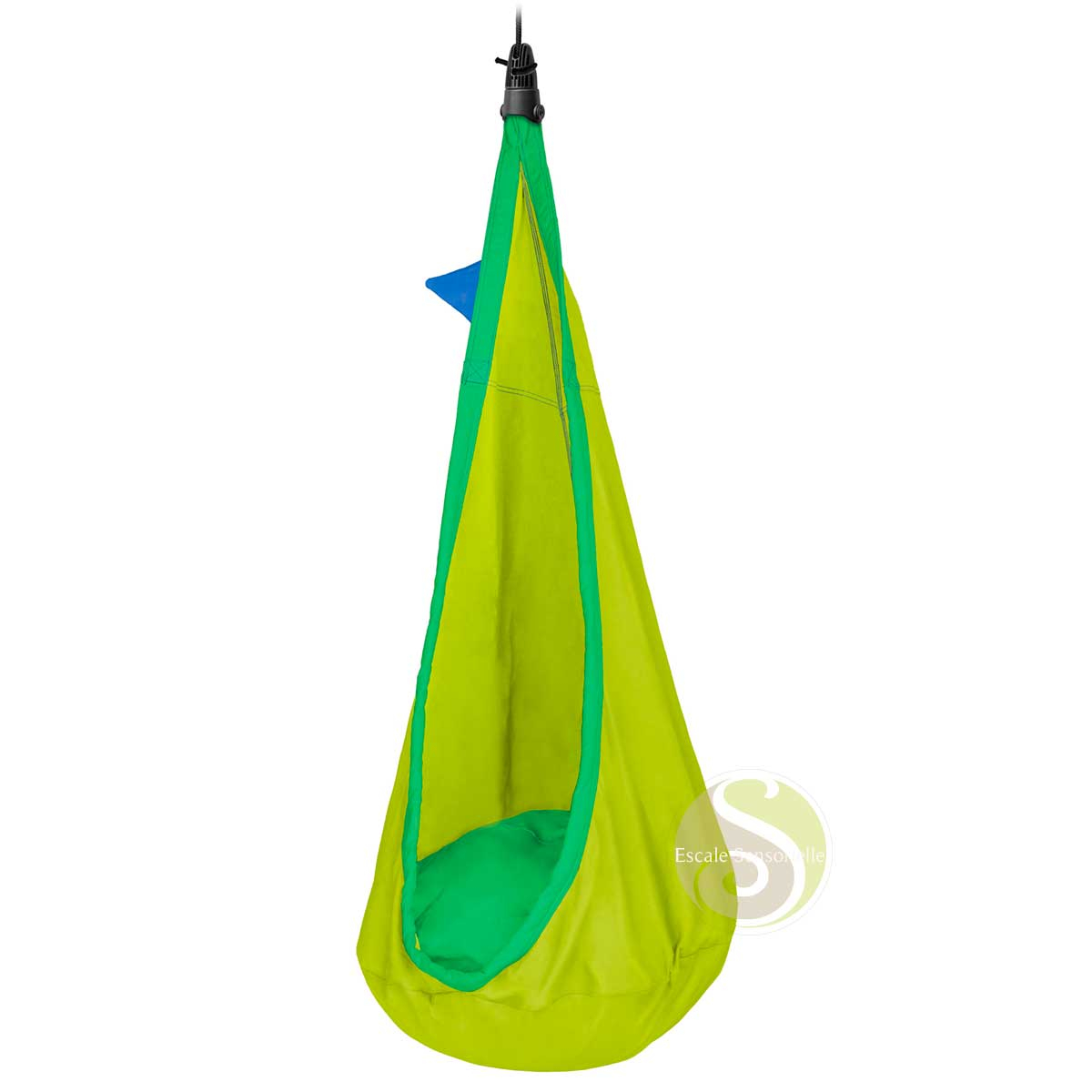 Cabane en tissu bio nid hamac La Siesta joki froggy
