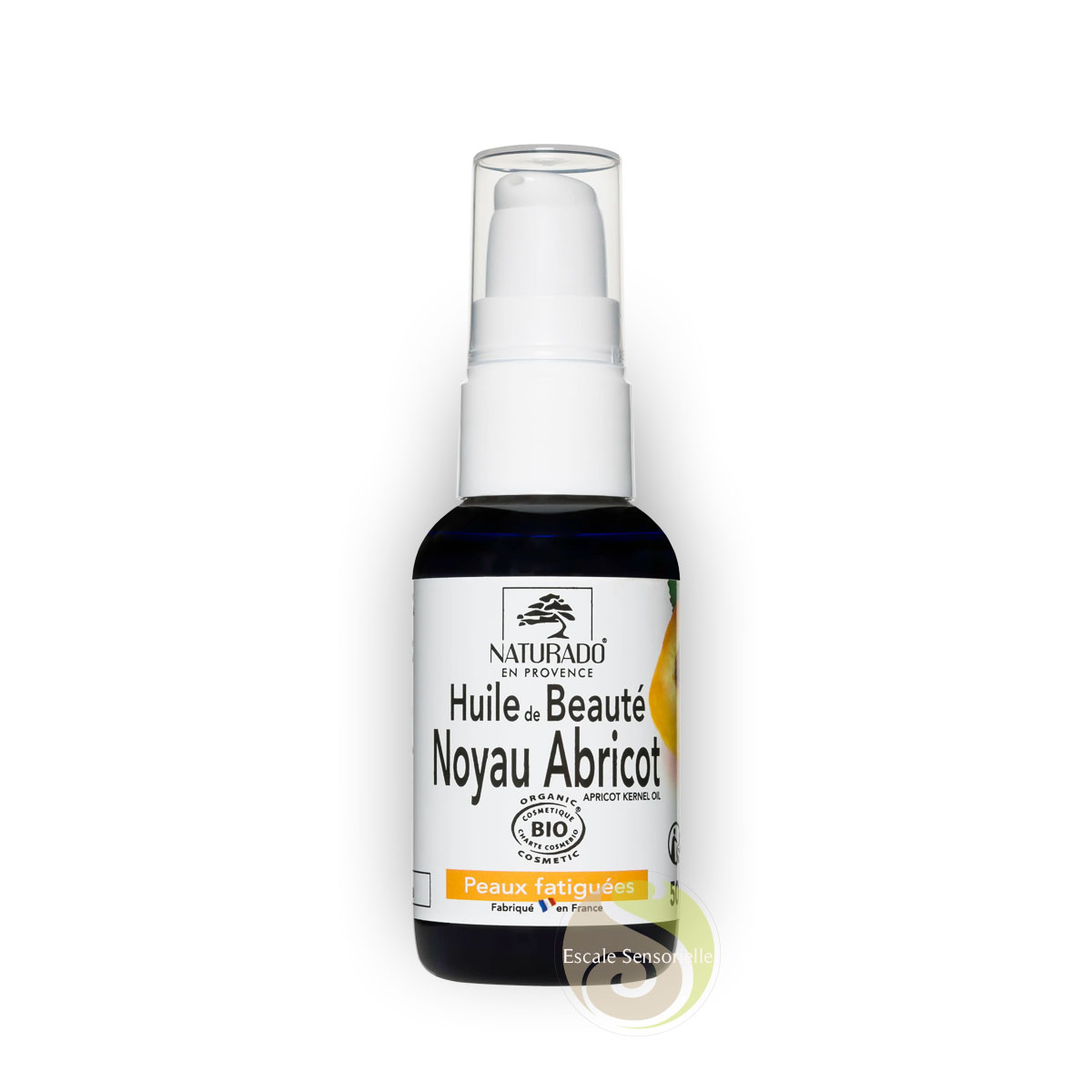 Huile de beauté de noyau d'abricot bio Naturado répare et illumine la peau