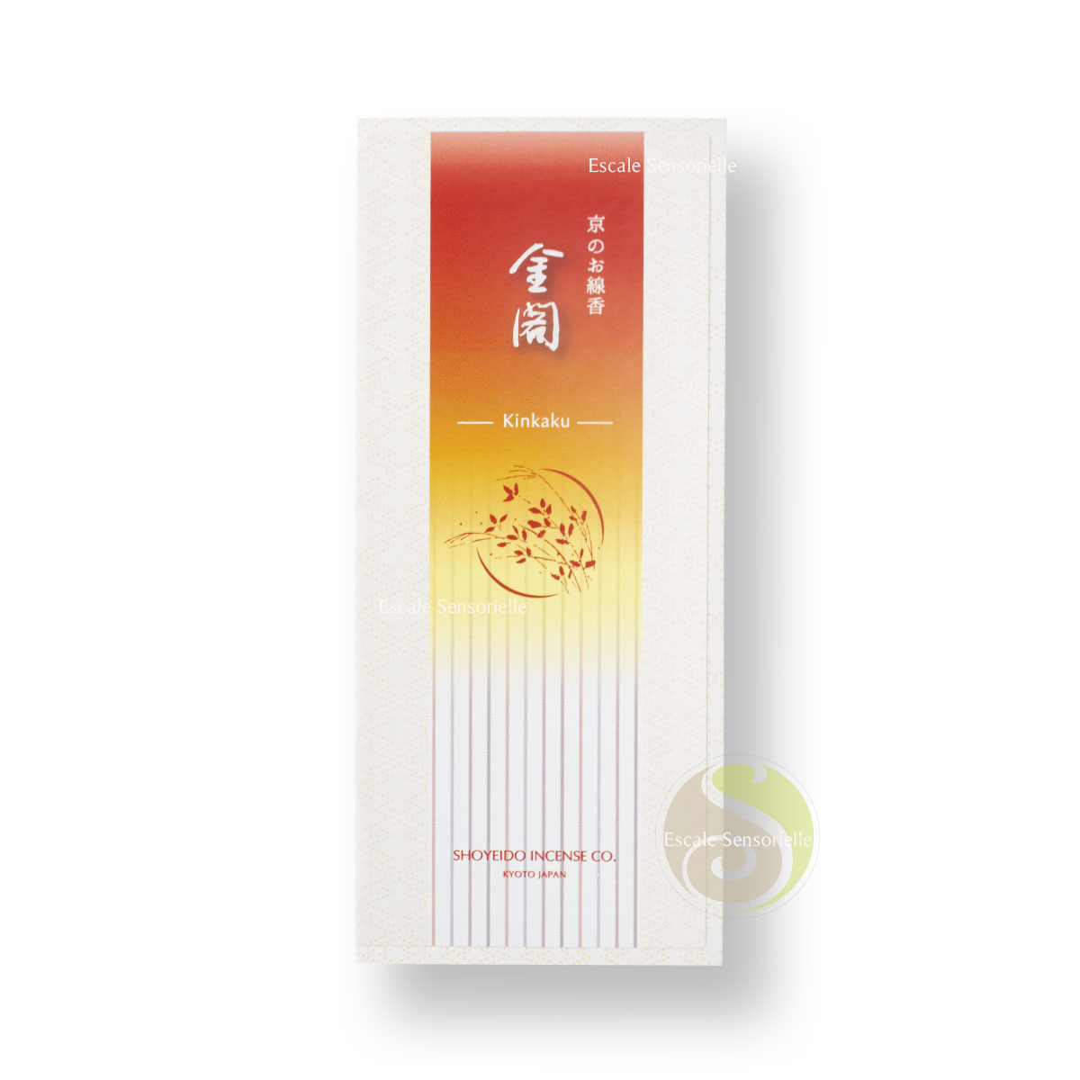 Encens kinkaku golden pavillon Shoyeido parfum épicé boite de 175 bâtons
