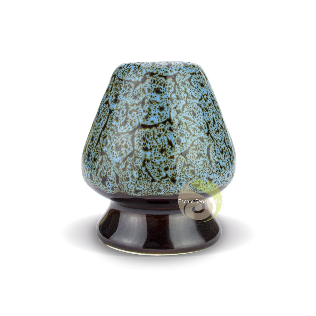 Support céramique fouet chasen matcha kuse naoshi bleu bordeaux