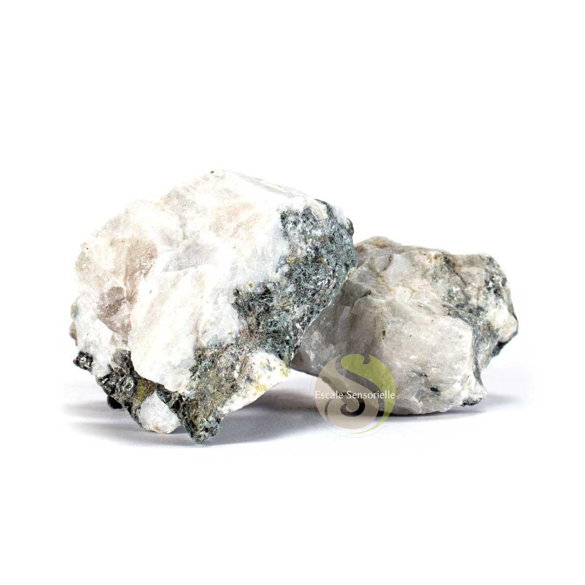 Labradorite blanche brute pierre naturelle de protection au multiple reflet