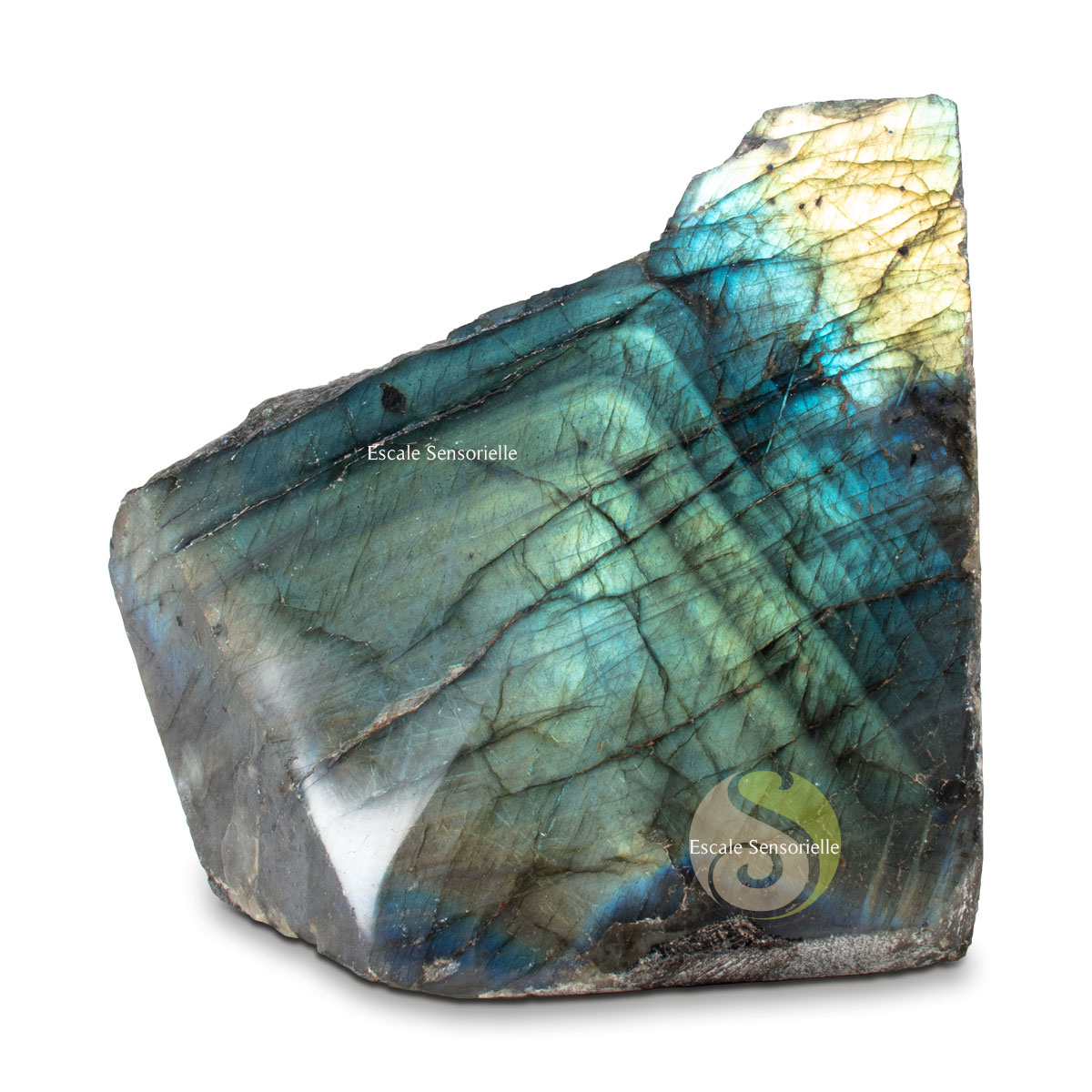 Protection pierre naturelle labradorite minéraux unique