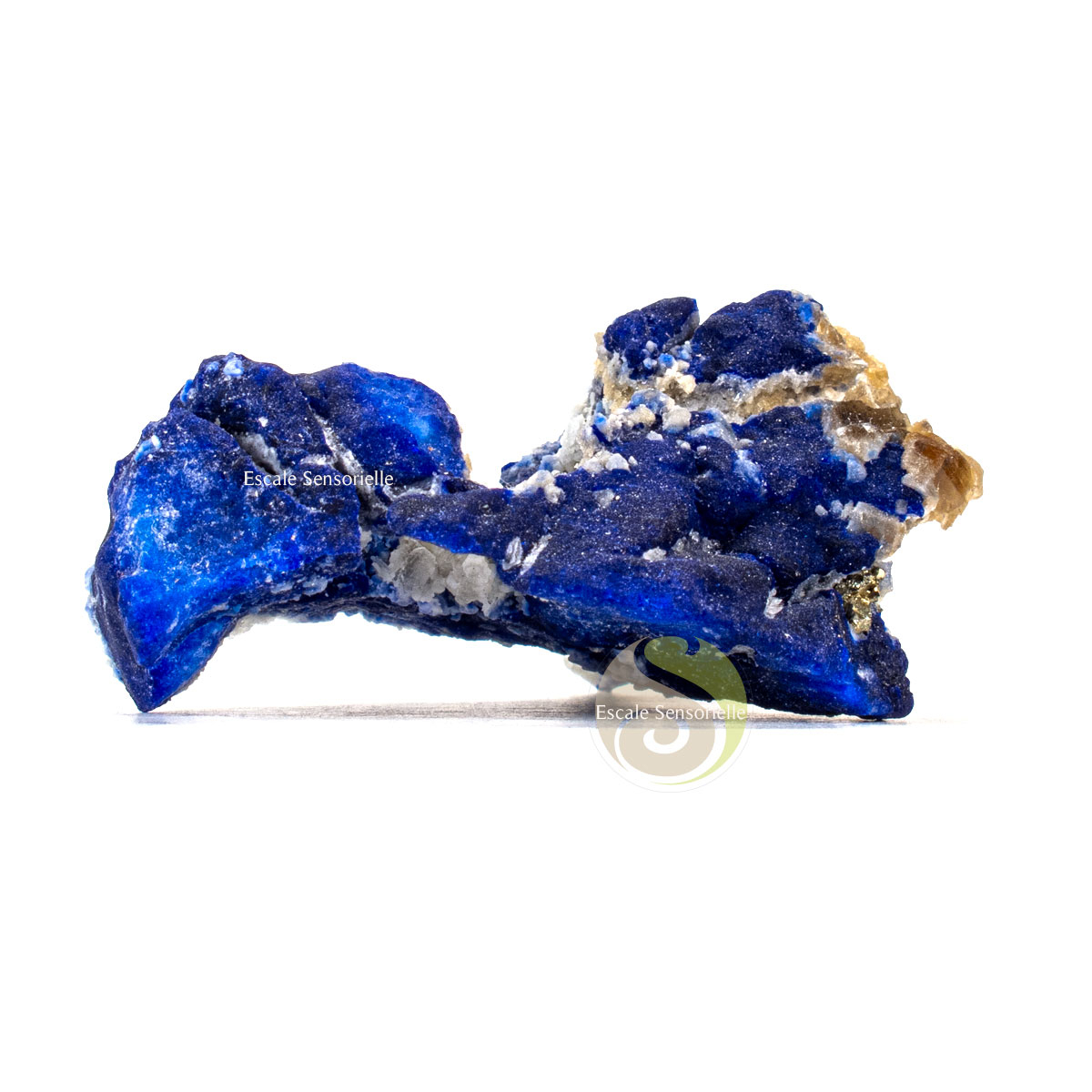 Lapis lazuli d'Afghanistan pierre brute avec inclusion de pyrite