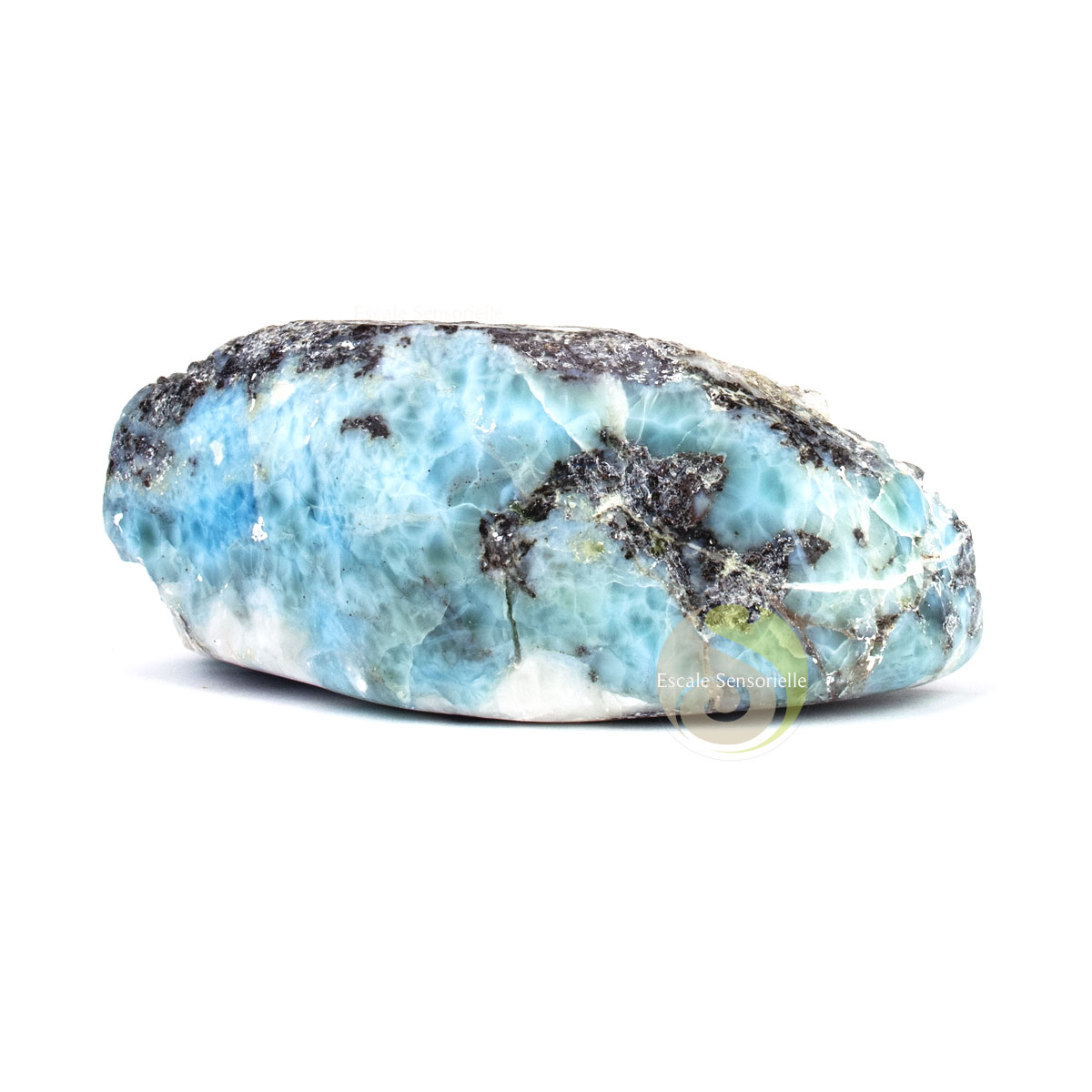 Larimar pierre minérale bleu turquoise rare République Dominicaine