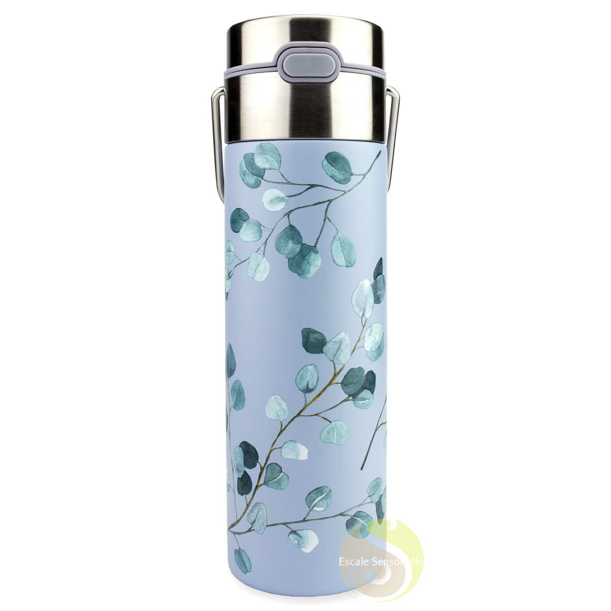 Bouteille inox double paroi isotherme LEEZA by Eigenart eucalyptus