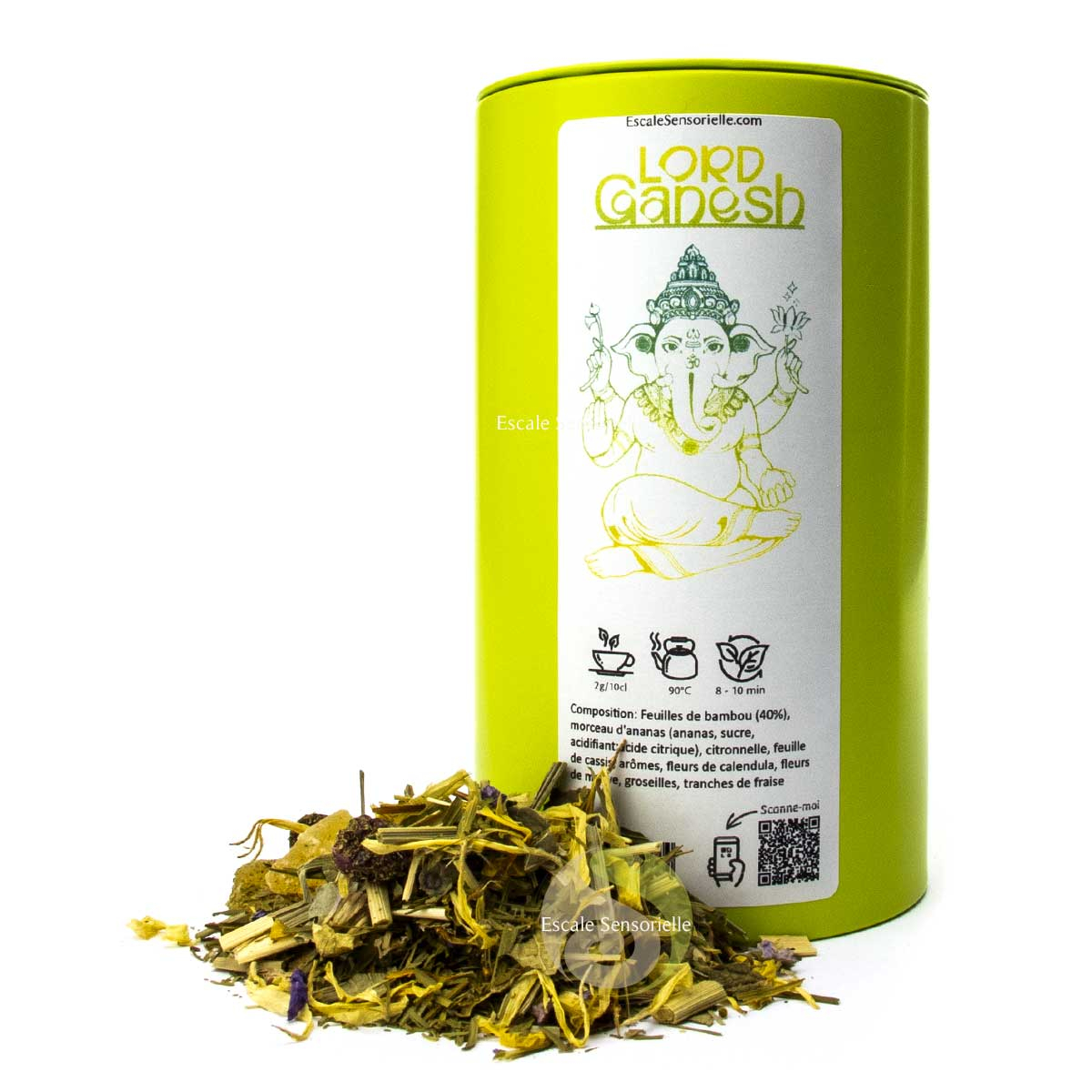 Lord ganesh infusion fraise vanille bambou