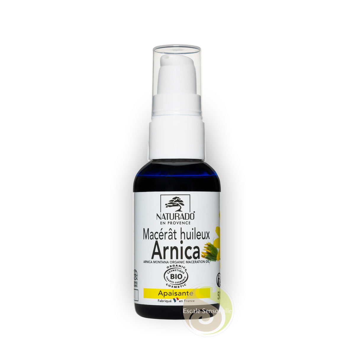 Macérât huileux Bio arnica huile végétale naturelle anti-bleus, coups, douleurs musculaires végétale