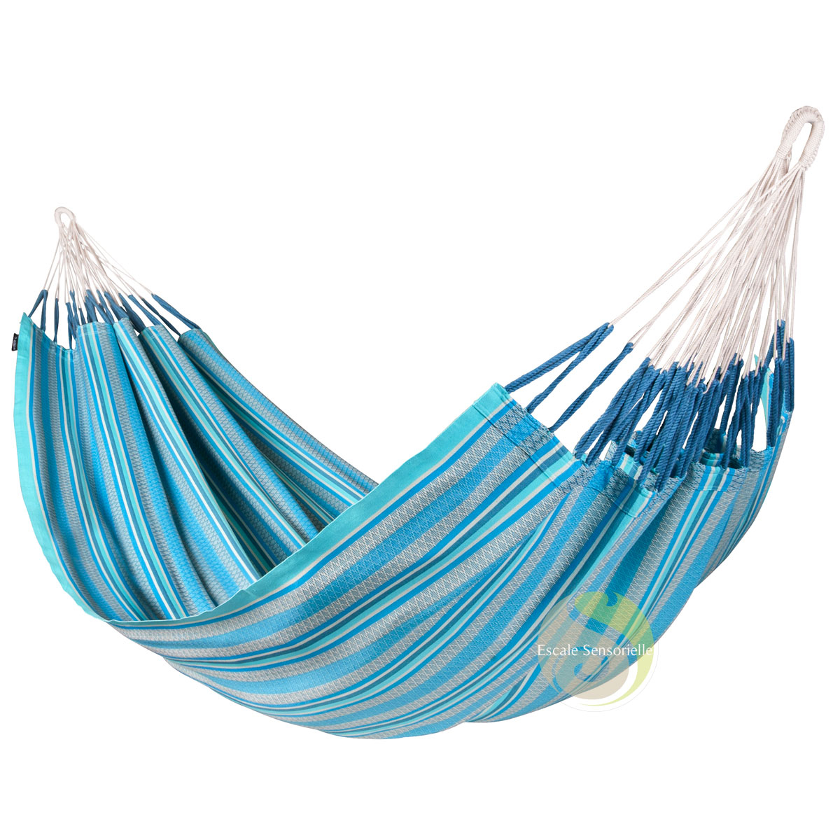 Hamac kingsize coton bio Modesta azure La siesta certifié Gots