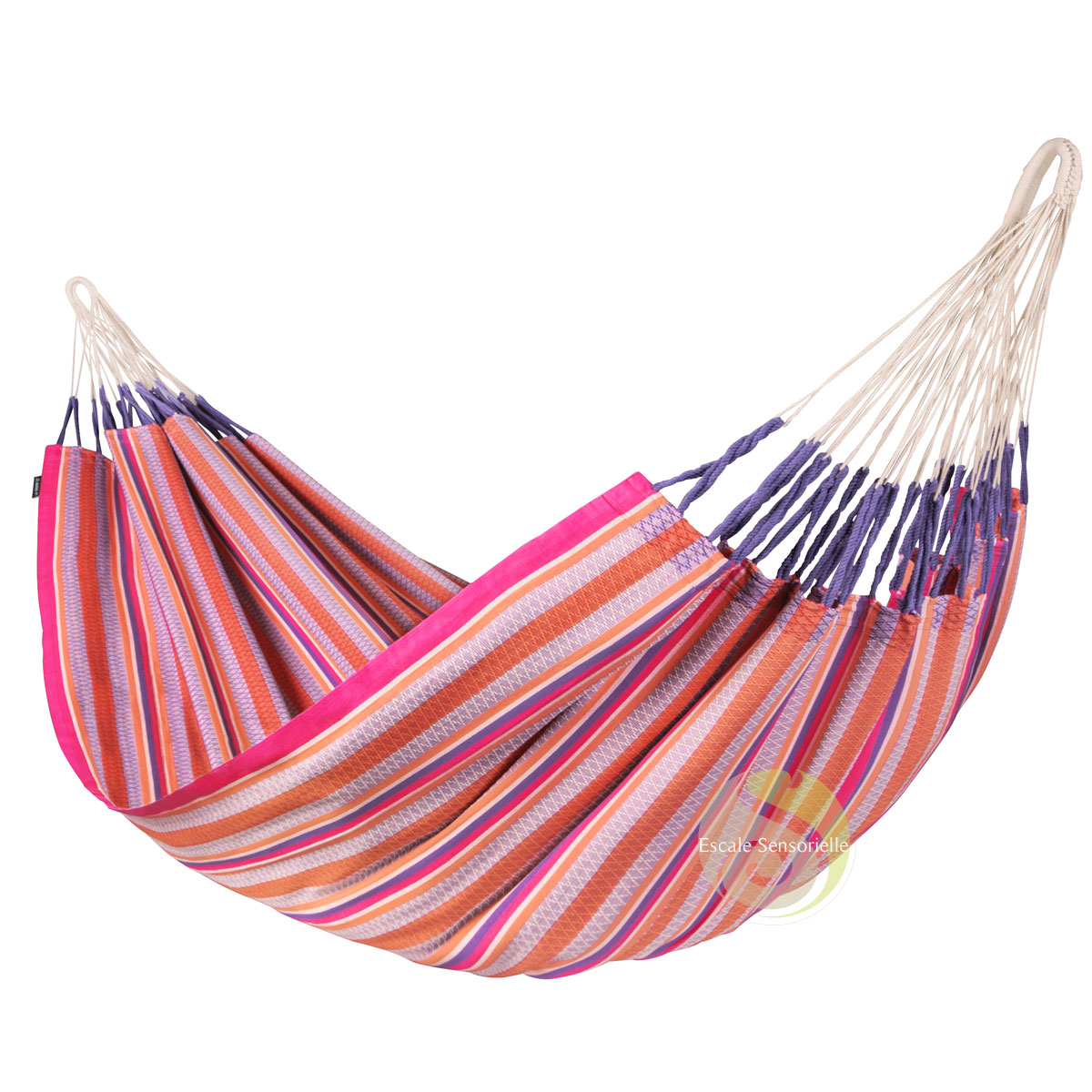 Hamac kingsize coton bio Modesta flamingo La siesta certifié Gots
