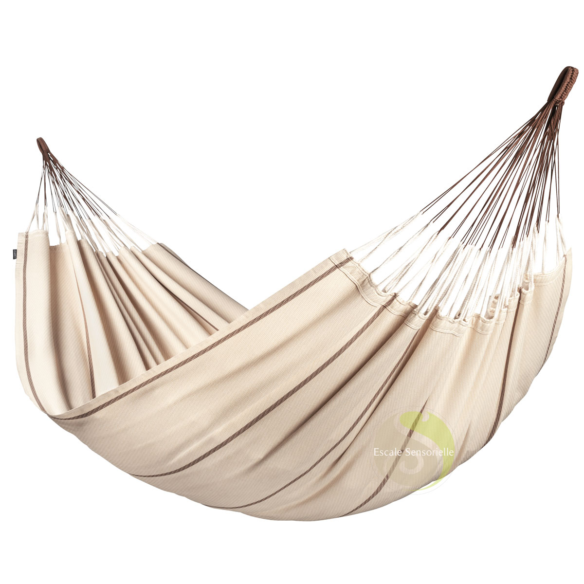 Hamac kingsize coton bio Modesta nougat La siesta certifié Gots