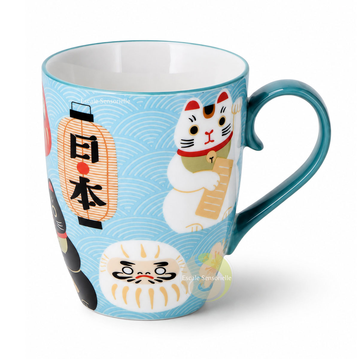 Mug Japan 340ml en céramique collection Kawaii pour thé, infusion ou café