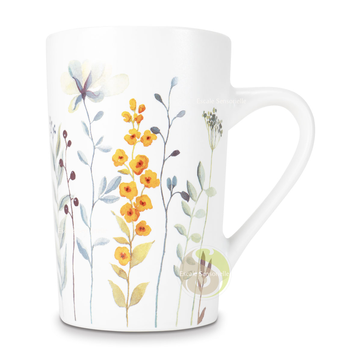 Mug printanier ensoleillé de 300ml en céramique résistant et léger