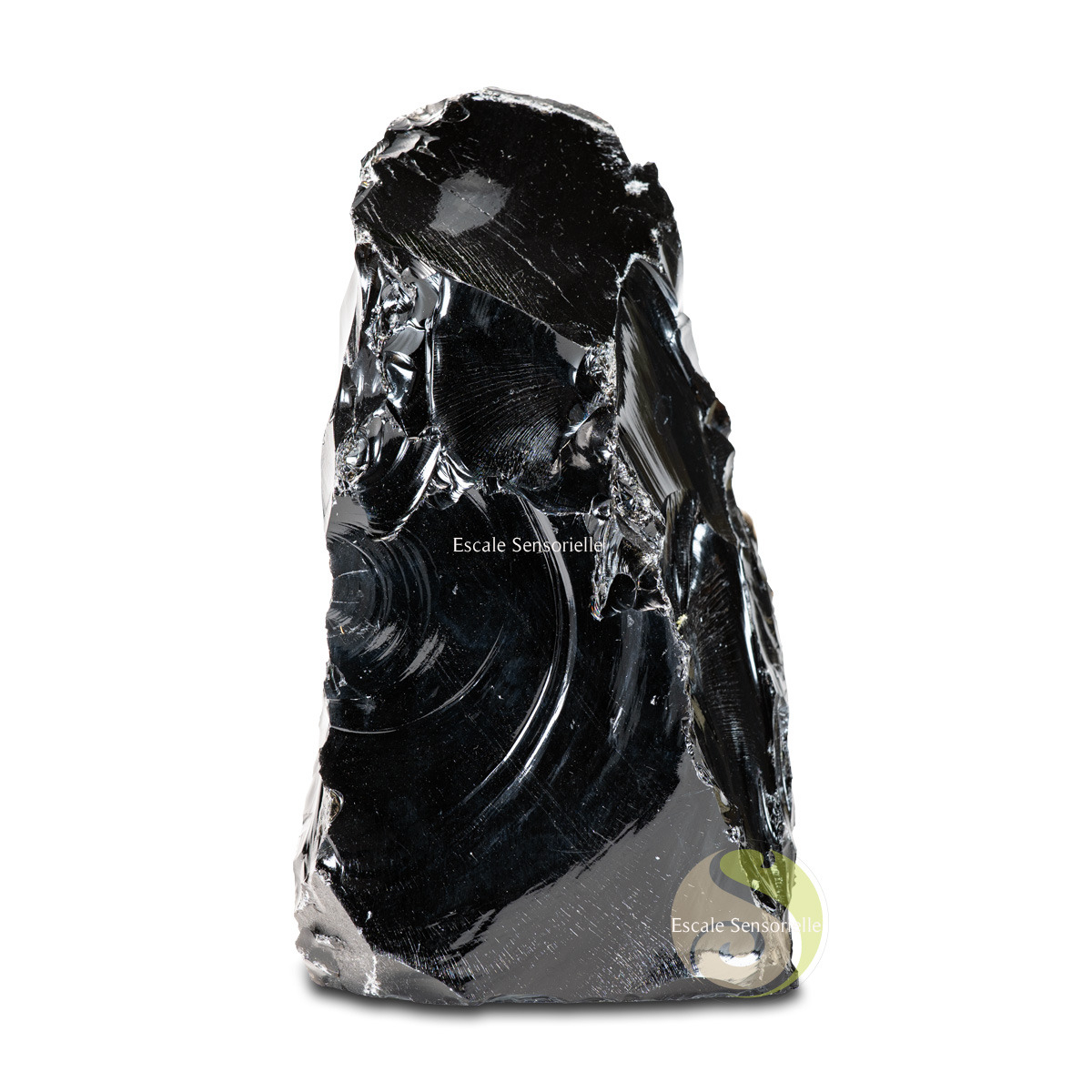 Pierre d'obsidienne noire de 3394g du Mexique brute pièce unique 