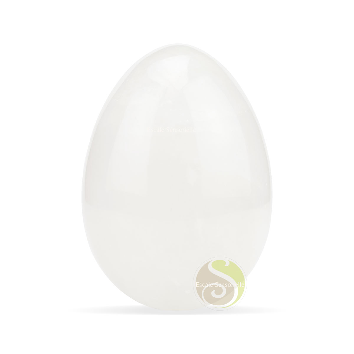 Massage yoni cristal de roche oeuf pierre minérale naturelle 50 x 35mm 