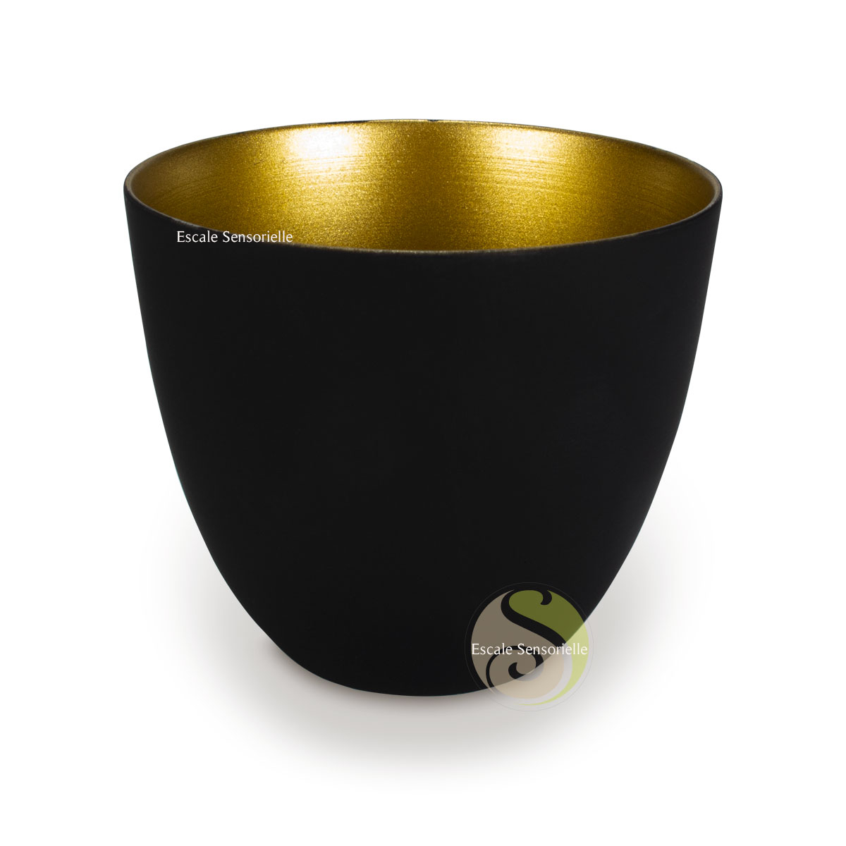 Votive noir et or collection black lumière d'ambiance