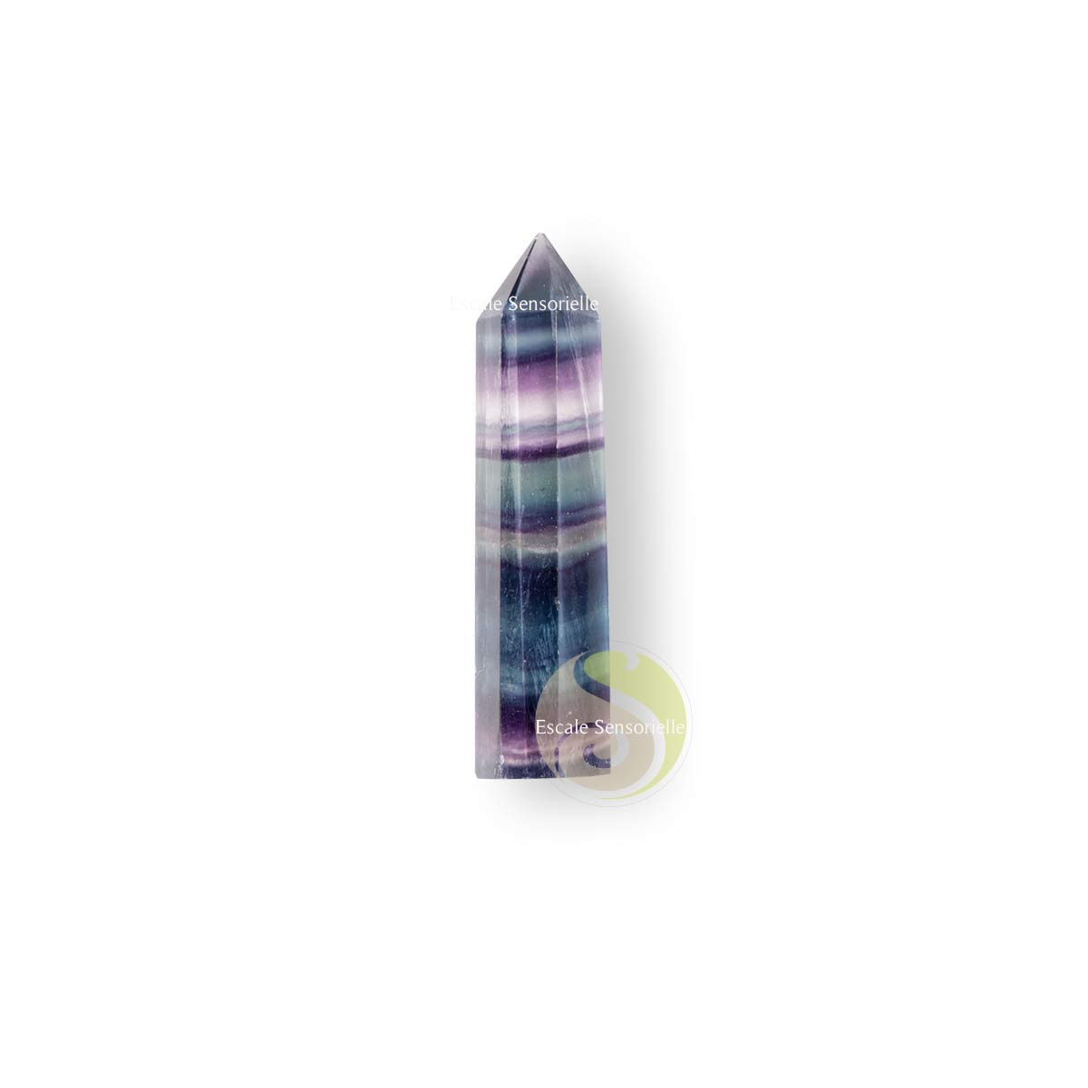 Fluorite en pointe pierre naturelle minérale