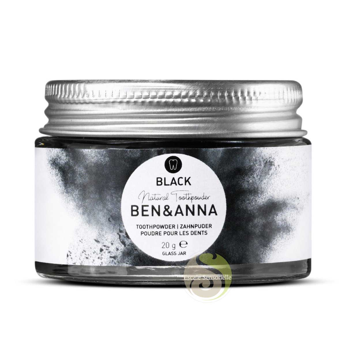 Poudre blanchissante bio Ben & Anna black charbon de bambou Natrue vegan