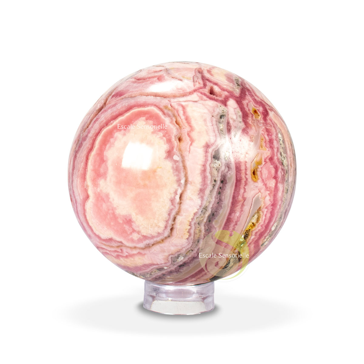 Rhodochrosite sphère pierre naturelle bénéfique à la sexualité