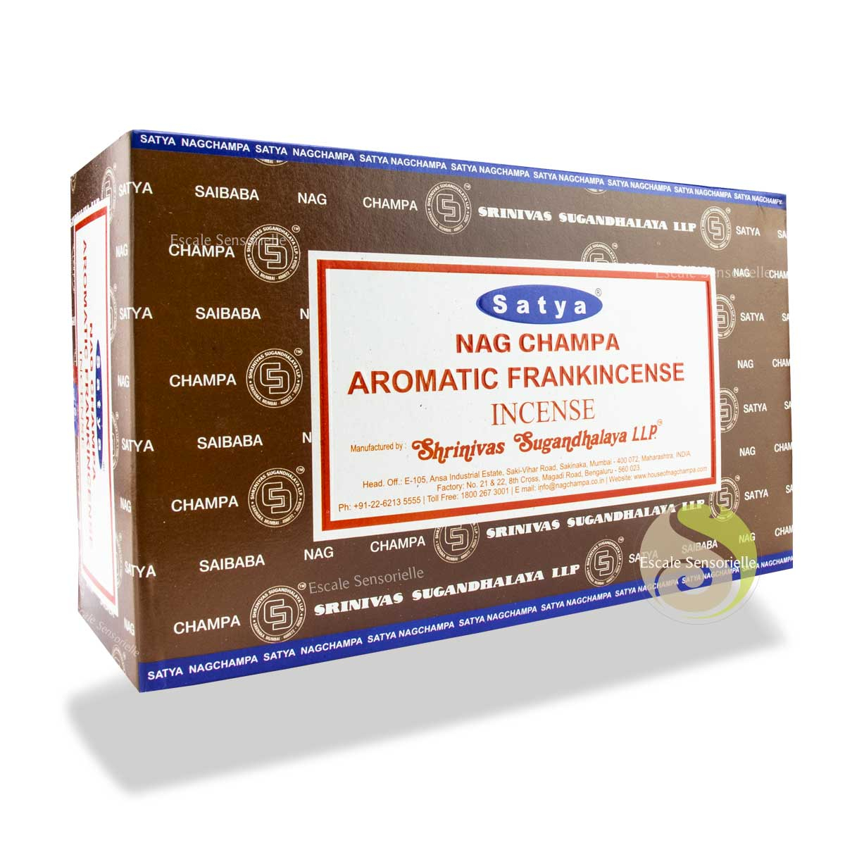 Aromatic frankincense Satya encens naturel indien parfum d'encens et de copal 
