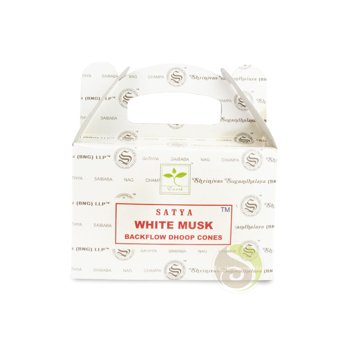 White musk satya incense encens indien à refoulement cônes dhoop