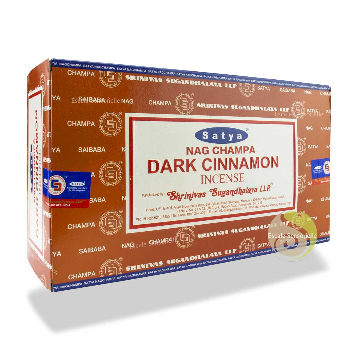 Dark cinnamon Satya encens naturel indien parfum de cannelle et de résine