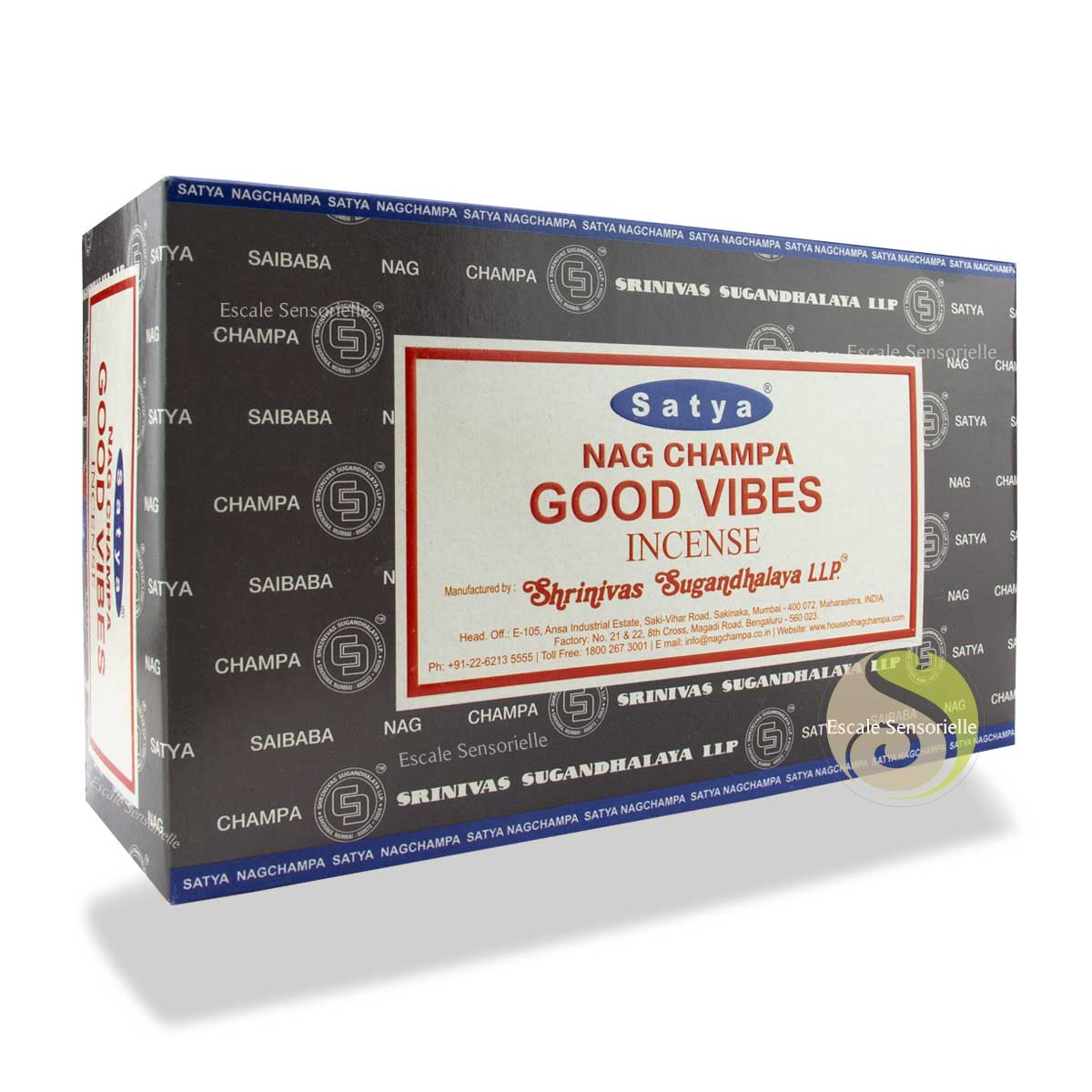 Good vibes Satya encens naturel indien parfum de bois, de racines, résines et romarin instillerait la confiance