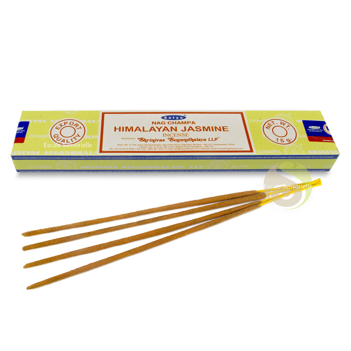 Encens himalayan jasmine Satya indien naturel parfum fleuri favorise la relaxation