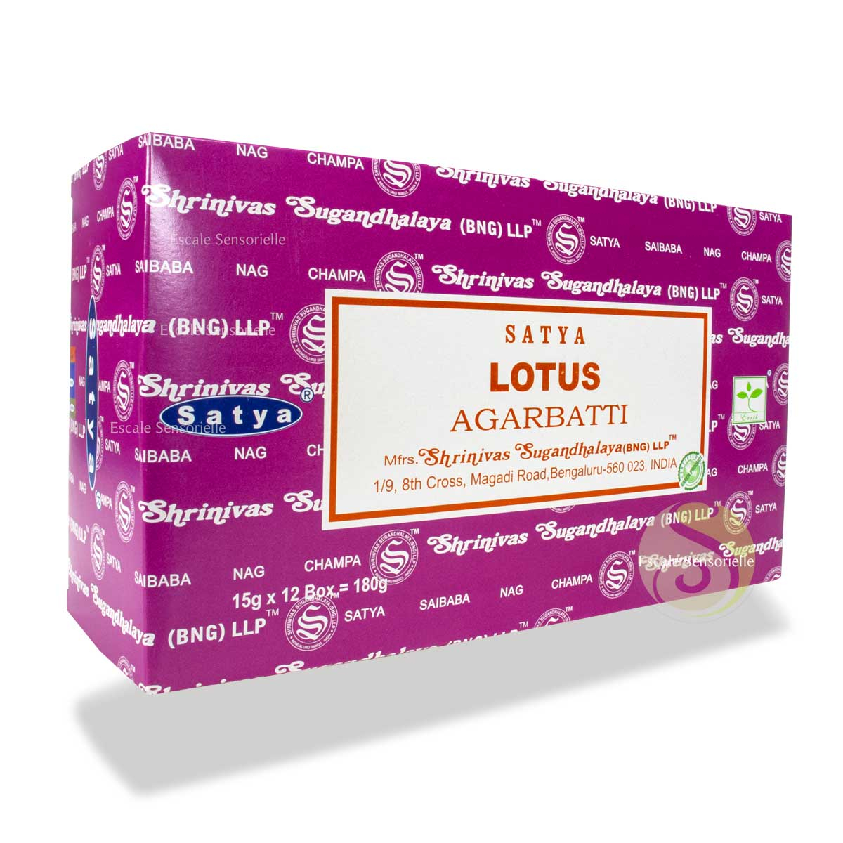 Lotus Satya encens naturel indien parfum fleuri favorise la détente l'apaisement