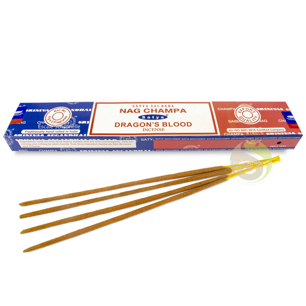 Combo encens Nag champa & dragon's blood Satya boite de 16g purifie et protège contre le mal